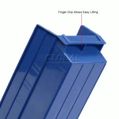 Best deal 🌟 Global Industrial™ Plastic Nesting Storage Shelf Bin 4-1/8"W x 17-7/8"D x 4"H Blue - Pkg Qty 12 😍 -Containers shop 184839BL 4wco