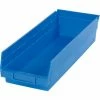 Coupon 🥰 Global Industrial™ Plastic Nesting Storage Shelf Bin 6-5/8"W x 17-7/8"D x 4"H Blue - Pkg Qty 12 👍