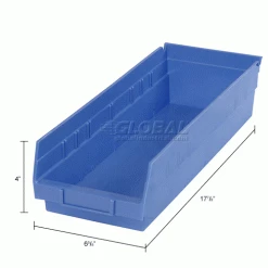 Coupon 🥰 Global Industrial Plastic Nesting Storage Shelf Bin 6-5/8"W x 17-7/8"D x 4"H Blue - Pkg Qty 12 👍 30 Coupon 🥰 Global Industrial Plastic Nesting Storage Shelf Bin 6-5/8"W x 17-7/8"D x 4"H Blue - Pkg Qty 12 👍 -Containers shop 184840BL dim