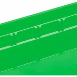 Promo 🌟 Global Industrial™ Plastic Nesting Storage Shelf Bin 6-5/8"W x 23-5/8"D x 4"H Green - Pkg Qty 6 😉 -Containers shop 184842GN 04