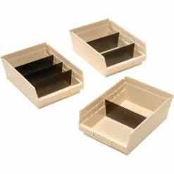 Wholesale 👍 Global Industrial™ Plastic Nesting Storage Shelf Bin 8-3/8"W x 11-5/8"D x 4"H Beige - Pkg Qty 12 💯 -Containers shop 184843BG 14