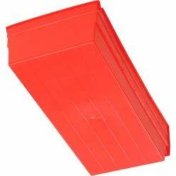 Buy 👏 Global Industrial™ Plastic Nesting Storage Shelf Bin 8-3/8"W x 17-7/8"D x 4"H Red - Pkg Qty 12 🥰 -Containers shop 184844RD 04