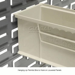 Flash Sale 💯 Akro-Mils® AkroBin® Plastic Stack & Hang Bin, 5-1/2"W x 14-3/4"D x 5"H, Stone - Pkg Qty 12 ⭐ -Containers shop 188015BG 6wco