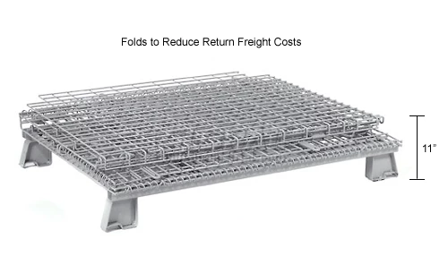 Outlet 🎁 Global Industrial Folding Wire Container 48"L x 40"W x 36-1/2"H 5000 Lb. Capacity 🔔 46 Outlet 🎁 Global Industrial Folding Wire Container 48"L x 40"W x 36-1/2"H 5000 Lb. Capacity 🔔 - Image 46
