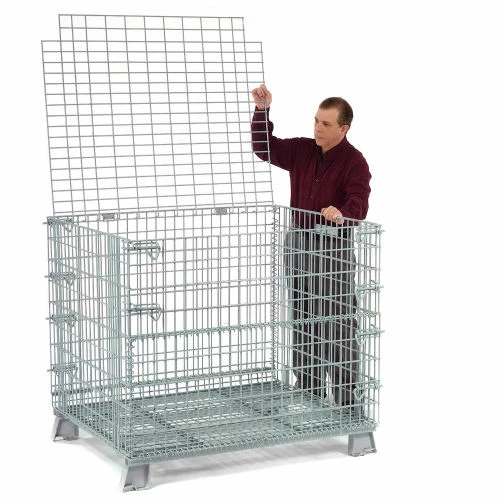 Outlet 🎁 Global Industrial Folding Wire Container 48"L x 40"W x 36-1/2"H 5000 Lb. Capacity 🔔 10 Outlet 🎁 Global Industrial Folding Wire Container 48"L x 40"W x 36-1/2"H 5000 Lb. Capacity 🔔 - Image 10