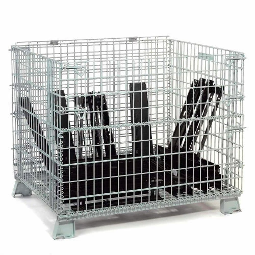 Outlet 🎁 Global Industrial Folding Wire Container 48"L x 40"W x 36-1/2"H 5000 Lb. Capacity 🔔 1 Outlet 🎁 Global Industrial Folding Wire Container 48"L x 40"W x 36-1/2"H 5000 Lb. Capacity 🔔