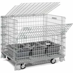 Outlet 🎁 Global Industrial Folding Wire Container 48"L x 40"W x 36-1/2"H 5000 Lb. Capacity 🔔 66 Outlet 🎁 Global Industrial Folding Wire Container 48"L x 40"W x 36-1/2"H 5000 Lb. Capacity 🔔 -Containers shop 198696 57 5
