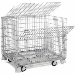 Best deal 🎉 Global Industrial™ Folding Wire Container 48"L x 40"W x 42-1/2"H 5000 Lb. Capacity 😍 -Containers shop 198696 60 5
