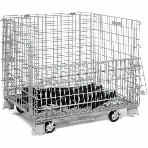 Outlet 🎁 Global Industrial Folding Wire Container 48"L x 40"W x 36-1/2"H 5000 Lb. Capacity 🔔 22 Outlet 🎁 Global Industrial Folding Wire Container 48"L x 40"W x 36-1/2"H 5000 Lb. Capacity 🔔 - Image 22