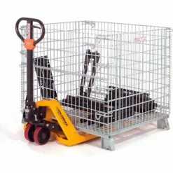 Promo 🎁 Global Industrial™ Folding Wire Container 40"L x 32"W x 34-1/2"H 4000 Lb. Capacity 😍 -Containers shop 198696 69 3