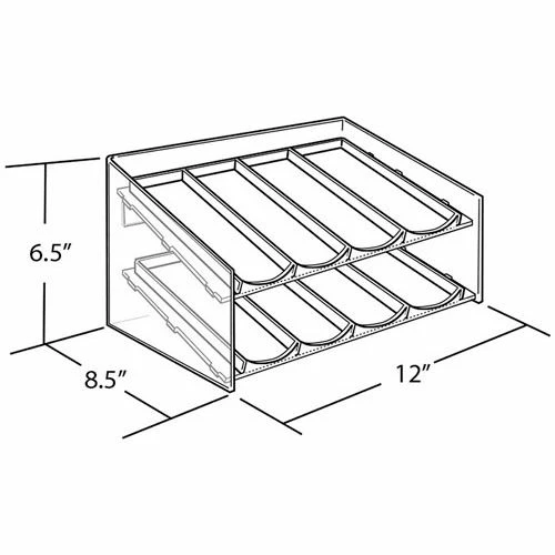 Budget โ Global Approved 222482, 8 Compartment Cosmetic Display, 12"W x 6.5"H x 8"D, CLR, 1 Pc ๐ 3 Budget โ Global Approved 222482, 8 Compartment Cosmetic Display, 12"W x 6.5"H x 8"D, CLR, 1 Pc ๐ - Image 3