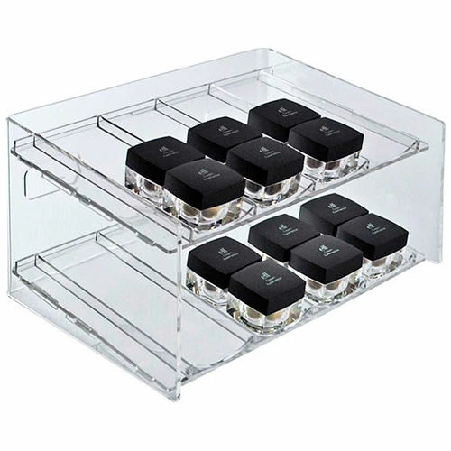 Budget โ Global Approved 222482, 8 Compartment Cosmetic Display, 12"W x 6.5"H x 8"D, CLR, 1 Pc ๐ 1 Budget โ Global Approved 222482, 8 Compartment Cosmetic Display, 12"W x 6.5"H x 8"D, CLR, 1 Pc ๐