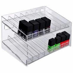 Best deal ✨ Global Approved 222682, 16 Compartment Cosmetic Display, 12"W x 7.5"H x 8"D, CLR, 1 Pc 🤩