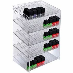 Coupon ❤️ Global Approved 222685, 40 Compartment Cosmetic Display, 12"W x 18.5"H x 8.5"D, CLR, 1 Pc 🎁