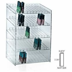 Buy 👍 Global Approved 222885, 60 Compartment Cosmetic Display, 12"W x 18.5"H x 8.5"D, CLR, 1 Pc 👏