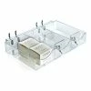 Discount 👏 Global Approved 225504 3 Section Tray W/Pushers & Tracks-9.125"W x 1.5"H x 5.8125"D- CLR 🥰