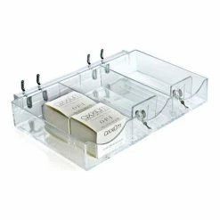 Discount ๐ Global Approved 225504 3 Section Tray W/Pushers & Tracks-9.125"W x 1.5"H x 5.8125"D- CLR ๐ฅฐ