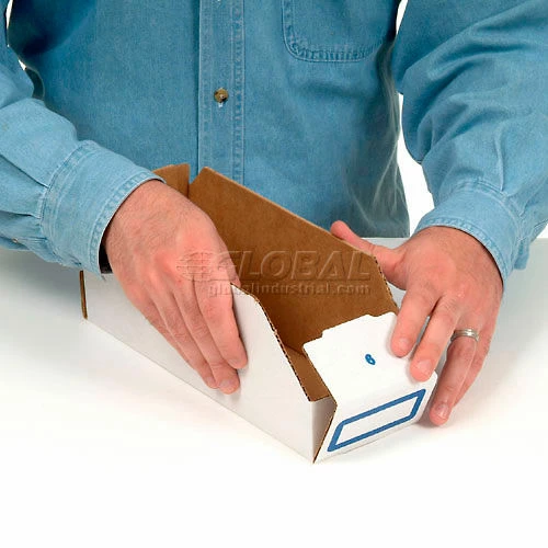 Cheap 😉 Global Industrial Foldable Corrugated Shelf Bin 2"W x 18"D x 4-1/2"H, White - Pkg Qty 100 🎉 9 Cheap 😉 Global Industrial Foldable Corrugated Shelf Bin 2"W x 18"D x 4-1/2"H, White - Pkg Qty 100 🎉 - Image 9