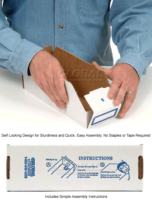 Cheap 😉 Global Industrial Foldable Corrugated Shelf Bin 2"W x 18"D x 4-1/2"H, White - Pkg Qty 100 🎉 27 Cheap 😉 Global Industrial Foldable Corrugated Shelf Bin 2"W x 18"D x 4-1/2"H, White - Pkg Qty 100 🎉 - Image 27