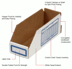 Cheap 😉 Global Industrial Foldable Corrugated Shelf Bin 2"W x 18"D x 4-1/2"H, White - Pkg Qty 100 🎉 53 Cheap 😉 Global Industrial Foldable Corrugated Shelf Bin 2"W x 18"D x 4-1/2"H, White - Pkg Qty 100 🎉 -Containers shop 234914 1wco
