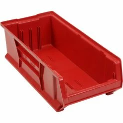 Discount ๐ Quantum Storage Systems Quantum Plastic Hulk Stacking Bin, 11"W x 24"D x 7"H, Red - Pkg Qty 4 ๐