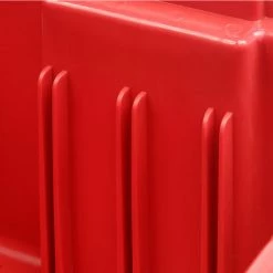 Discount 😉 Quantum Storage Systems Quantum Plastic Hulk Stacking Bin, 11"W x 24"D x 7"H, Red - Pkg Qty 4 😍 -Containers shop 238050RD 05