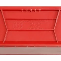 Discount 😉 Quantum Storage Systems Quantum Plastic Hulk Stacking Bin, 11"W x 24"D x 7"H, Red - Pkg Qty 4 😍 -Containers shop 238050RD 07