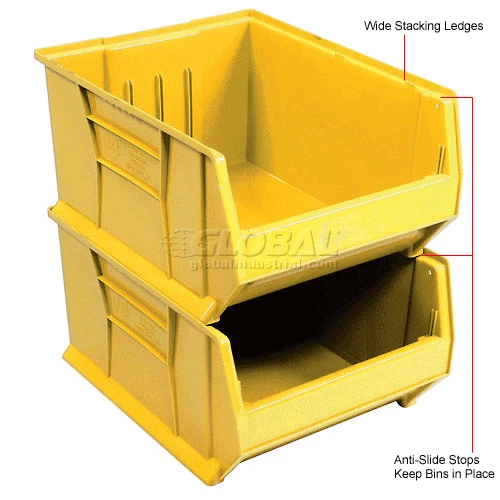 Wholesale ๐ฏ Quantum Storage Systems Quantum Plastic Hulk Stacking Bin, 16-1/2"W x 24"D x 11"H, Yellow ๐ 12 Wholesale ๐ฏ Quantum Storage Systems Quantum Plastic Hulk Stacking Bin, 16-1/2"W x 24"D x 11"H, Yellow ๐ - Image 12