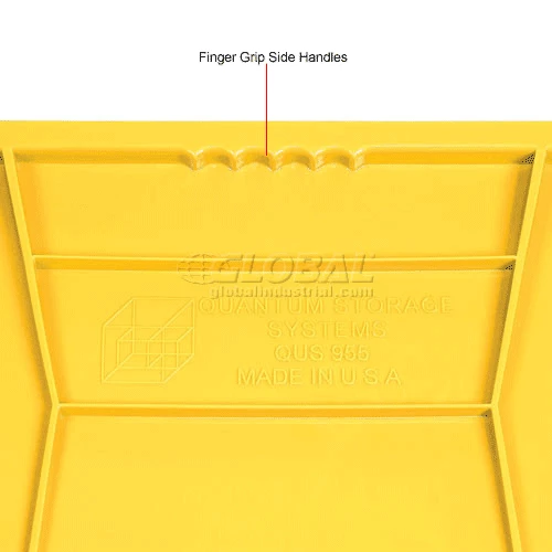 Wholesale ๐ฏ Quantum Storage Systems Quantum Plastic Hulk Stacking Bin, 16-1/2"W x 24"D x 11"H, Yellow ๐ 13 Wholesale ๐ฏ Quantum Storage Systems Quantum Plastic Hulk Stacking Bin, 16-1/2"W x 24"D x 11"H, Yellow ๐ - Image 13