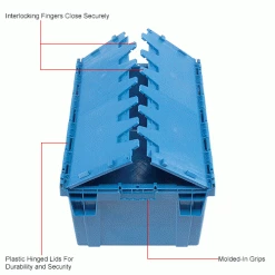 Best Pirce ✨ Global Industrial Plastic Shipping/Storage Tote W/Attached Lid, 28-1/8"x20-3/4"x15-5/8", Blue 💯 35 Best Pirce ✨ Global Industrial Plastic Shipping/Storage Tote W/Attached Lid, 28-1/8"x20-3/4"x15-5/8", Blue 💯 -Containers shop 238148BLIN 2wco