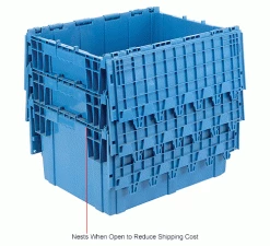 Best Pirce ✨ Global Industrial Plastic Shipping/Storage Tote W/Attached Lid, 28-1/8"x20-3/4"x15-5/8", Blue 💯 37 Best Pirce ✨ Global Industrial Plastic Shipping/Storage Tote W/Attached Lid, 28-1/8"x20-3/4"x15-5/8", Blue 💯 -Containers shop 238148BLIN 4wco