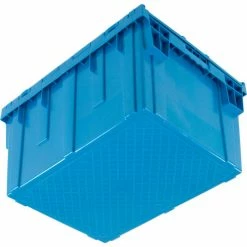 Best Pirce ✨ Global Industrial Plastic Shipping/Storage Tote W/Attached Lid, 28-1/8"x20-3/4"x15-5/8", Blue 💯 28 Best Pirce ✨ Global Industrial Plastic Shipping/Storage Tote W/Attached Lid, 28-1/8"x20-3/4"x15-5/8", Blue 💯 -Containers shop 238148BL 07