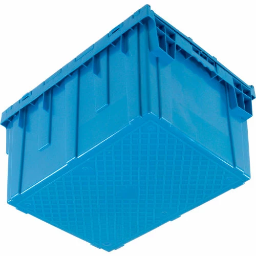 Best Pirce ✨ Global Industrial Plastic Shipping/Storage Tote W/Attached Lid, 28-1/8"x20-3/4"x15-5/8", Blue 💯 8 Best Pirce ✨ Global Industrial Plastic Shipping/Storage Tote W/Attached Lid, 28-1/8"x20-3/4"x15-5/8", Blue 💯 - Image 8