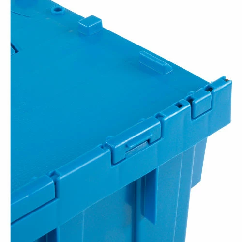 Best Pirce ✨ Global Industrial Plastic Shipping/Storage Tote W/Attached Lid, 28-1/8"x20-3/4"x15-5/8", Blue 💯 9 Best Pirce ✨ Global Industrial Plastic Shipping/Storage Tote W/Attached Lid, 28-1/8"x20-3/4"x15-5/8", Blue 💯 - Image 9
