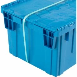 Best Pirce ✨ Global Industrial Plastic Shipping/Storage Tote W/Attached Lid, 28-1/8"x20-3/4"x15-5/8", Blue 💯 31 Best Pirce ✨ Global Industrial Plastic Shipping/Storage Tote W/Attached Lid, 28-1/8"x20-3/4"x15-5/8", Blue 💯 -Containers shop 238148BL 10