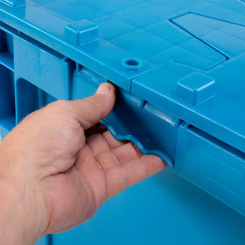 Best Pirce ✨ Global Industrial Plastic Shipping/Storage Tote W/Attached Lid, 28-1/8"x20-3/4"x15-5/8", Blue 💯 13 Best Pirce ✨ Global Industrial Plastic Shipping/Storage Tote W/Attached Lid, 28-1/8"x20-3/4"x15-5/8", Blue 💯 - Image 13