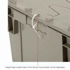 Brand new 👏 Global Industrial Plastic Shipping/Storage Tote W/Attached Lid, 28-1/8"x20-3/4"x15-5/8", Gray 💯 37 Brand new 👏 Global Industrial Plastic Shipping/Storage Tote W/Attached Lid, 28-1/8"x20-3/4"x15-5/8", Gray 💯 -Containers shop 238148IN 5wco