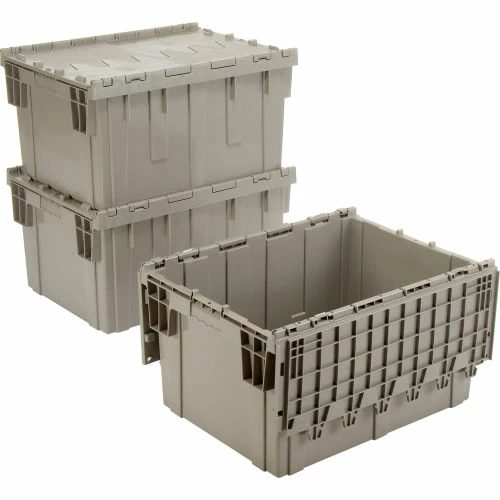 Brand new 👏 Global Industrial Plastic Shipping/Storage Tote W/Attached Lid, 28-1/8"x20-3/4"x15-5/8", Gray 💯 5 Brand new 👏 Global Industrial Plastic Shipping/Storage Tote W/Attached Lid, 28-1/8"x20-3/4"x15-5/8", Gray 💯 - Image 5