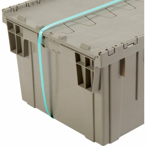 Brand new 👏 Global Industrial Plastic Shipping/Storage Tote W/Attached Lid, 28-1/8"x20-3/4"x15-5/8", Gray 💯 11 Brand new 👏 Global Industrial Plastic Shipping/Storage Tote W/Attached Lid, 28-1/8"x20-3/4"x15-5/8", Gray 💯 - Image 11