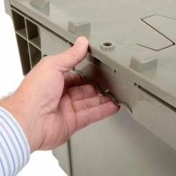 Brand new 👏 Global Industrial Plastic Shipping/Storage Tote W/Attached Lid, 28-1/8"x20-3/4"x15-5/8", Gray 💯 32 Brand new 👏 Global Industrial Plastic Shipping/Storage Tote W/Attached Lid, 28-1/8"x20-3/4"x15-5/8", Gray 💯 -Containers shop 238148 12