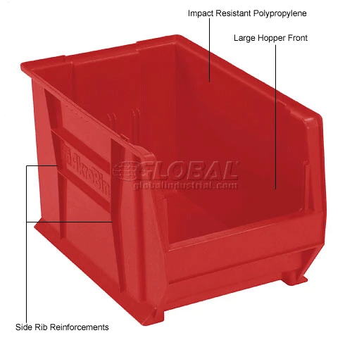 Brand new 🤩 Akro-Mils® Super-Size AkroBin® Plastic Stacking Bin, 12-3/8"W x 20"D x 12"H, Red - Pkg Qty 2 👍 12 Brand new 🤩 Akro-Mils® Super-Size AkroBin® Plastic Stacking Bin, 12-3/8"W x 20"D x 12"H, Red - Pkg Qty 2 👍 - Image 12