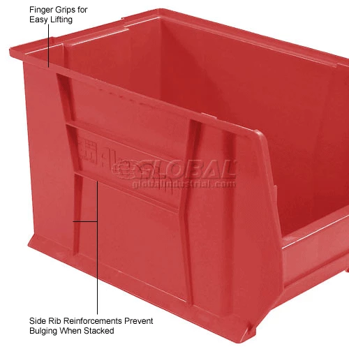 Brand new 🤩 Akro-Mils® Super-Size AkroBin® Plastic Stacking Bin, 12-3/8"W x 20"D x 12"H, Red - Pkg Qty 2 👍 14 Brand new 🤩 Akro-Mils® Super-Size AkroBin® Plastic Stacking Bin, 12-3/8"W x 20"D x 12"H, Red - Pkg Qty 2 👍 - Image 14