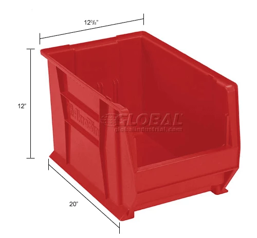 Brand new 🤩 Akro-Mils® Super-Size AkroBin® Plastic Stacking Bin, 12-3/8"W x 20"D x 12"H, Red - Pkg Qty 2 👍 17 Brand new 🤩 Akro-Mils® Super-Size AkroBin® Plastic Stacking Bin, 12-3/8"W x 20"D x 12"H, Red - Pkg Qty 2 👍 - Image 17