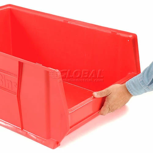 Cheapest ⌛ Akro-Mils® Super-Size AkroBin® Plastic Stacking Bin, 11"W x 23-7/8"D x 10"H, Red - Pkg Qty 4 ❤️ 3 Cheapest ⌛ Akro-Mils® Super-Size AkroBin® Plastic Stacking Bin, 11"W x 23-7/8"D x 10"H, Red - Pkg Qty 4 ❤️ - Image 3