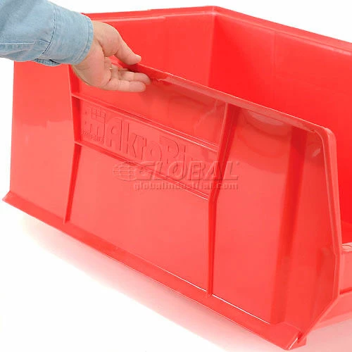 Cheapest ⌛ Akro-Mils® Super-Size AkroBin® Plastic Stacking Bin, 11"W x 23-7/8"D x 10"H, Red - Pkg Qty 4 ❤️ 4 Cheapest ⌛ Akro-Mils® Super-Size AkroBin® Plastic Stacking Bin, 11"W x 23-7/8"D x 10"H, Red - Pkg Qty 4 ❤️ - Image 4
