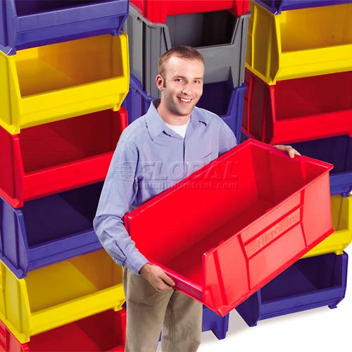Cheapest ⌛ Akro-Mils® Super-Size AkroBin® Plastic Stacking Bin, 11"W x 23-7/8"D x 10"H, Red - Pkg Qty 4 ❤️ 7 Cheapest ⌛ Akro-Mils® Super-Size AkroBin® Plastic Stacking Bin, 11"W x 23-7/8"D x 10"H, Red - Pkg Qty 4 ❤️ - Image 7