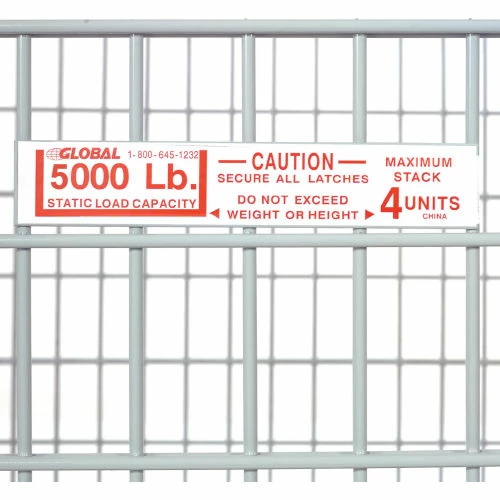 Outlet 🎁 Global Industrial Folding Wire Container 48"L x 40"W x 36-1/2"H 5000 Lb. Capacity 🔔 29 Outlet 🎁 Global Industrial Folding Wire Container 48"L x 40"W x 36-1/2"H 5000 Lb. Capacity 🔔 - Image 29
