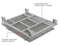 Outlet 🎁 Global Industrial Folding Wire Container 48"L x 40"W x 36-1/2"H 5000 Lb. Capacity 🔔 97 Outlet 🎁 Global Industrial Folding Wire Container 48"L x 40"W x 36-1/2"H 5000 Lb. Capacity 🔔 -Containers shop 239344 3wco