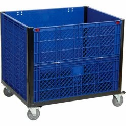 Cheap 💯 Global Industrial™ Easy Assembly Solid Wall Container - Drop Gate/Casters 39-1/4x31-1/2x34 OH 🔔