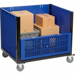 Cheap 💯 Global Industrial™ Easy Assembly Solid Wall Container - Drop Gate/Casters 39-1/4x31-1/2x34 OH 🔔 -Containers shop 239452DC 06